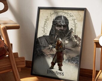 Gimli - Lord of the Rings Art Print | Middle Earth Decor (Digital Download)
