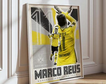 Marco Reus Borussia Dortmund Poster - BVB Icon Wall Art Print