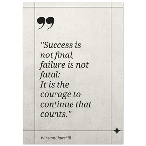Motivational Quote Poster with Goals and Success Quote | Motivational Wall Art Home Office Study Room | Encouraging Decor Achieving Dreams