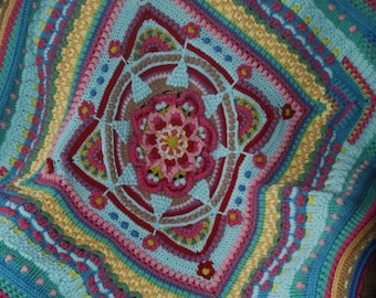 Crocheted 'Amanzi' Throw Blanket