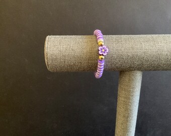 Pulsera Flor Morada