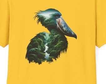 Shoebill Stork Silhouette Jungle Gaze Tee Birds of Tik Tok Bird Lovers