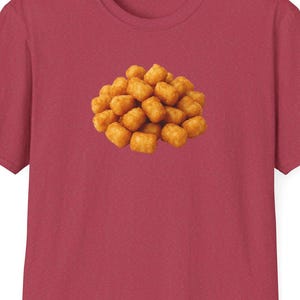 Tater Tot Unisex Softstyle T-Shirt, Tater Tots Lover, Foodie Delight Tee, BBQ Summer Apparel, Summertime Top, Food Lovers Shirt