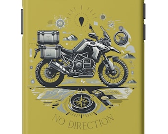 No Direction - Motorcycle Adventure iPhone 15/14/13 Cases Tough Cases