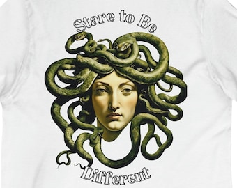 Medusa Graphic Tee: Greek Mythology Snake Shirt