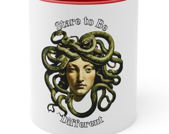 Medusa Coffee Mug: Greek Mythology Snake Goddess, 11oz
