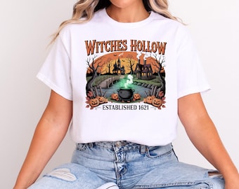 Retro Witches Hollow T-Shirt: Halloweentown Halloween Tee