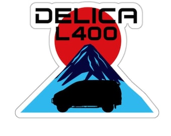 Mitsubishi Delica L400 4x4 Sticker: JDM Off Road Space Wagon Decal
