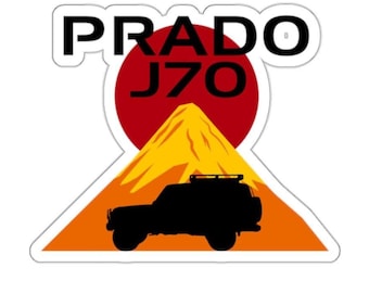 Toyota Prado J70 Sticker: 4WD Offroad JDM Decal
