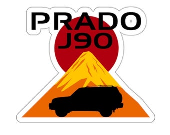 Toyota Prado J90 LX Sticker: Offroad 4WD Car Decal