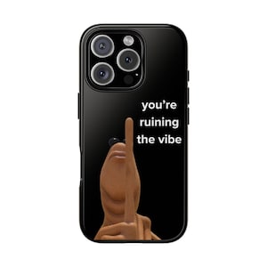 Marcus the Worm You&#39;re Ruining the Vibe, Robert & Marcus Worm TikTok Design, Tough Protective Cover, Gift for VR Chat Fans, Wormie, A Fish