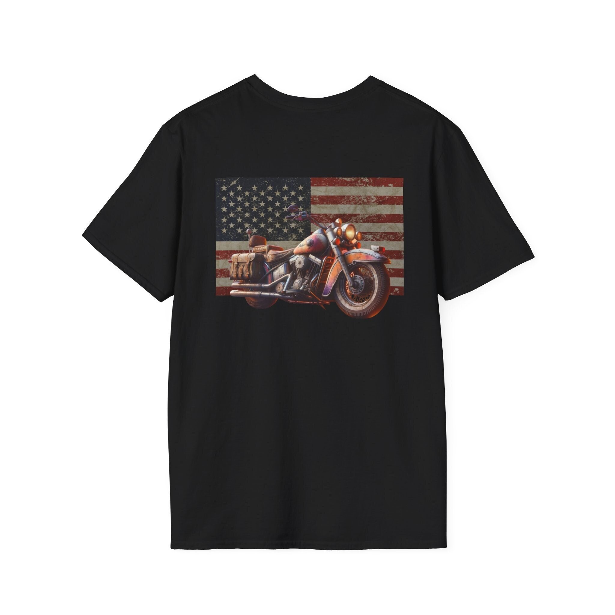 Vintage Cruiser Motorcycle T-shirt: American Pride, 80s Style - Etsy