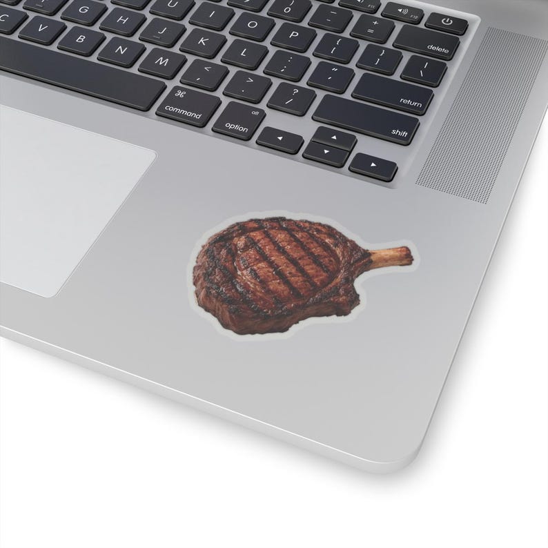 Cowboy Ribeye Steak BBQ Vinyl Sticker: Meat Lover Gift image 9