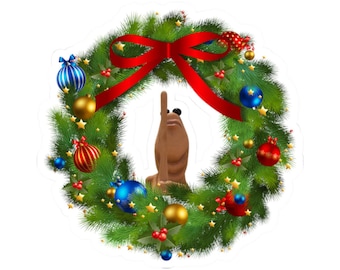 Marcus de worm kerstkranssticker: VR Chat Lover, Ruining the Wreath