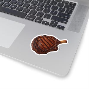 Cowboy Ribeye Steak BBQ Vinyl Sticker: Meat Lover Gift image 10