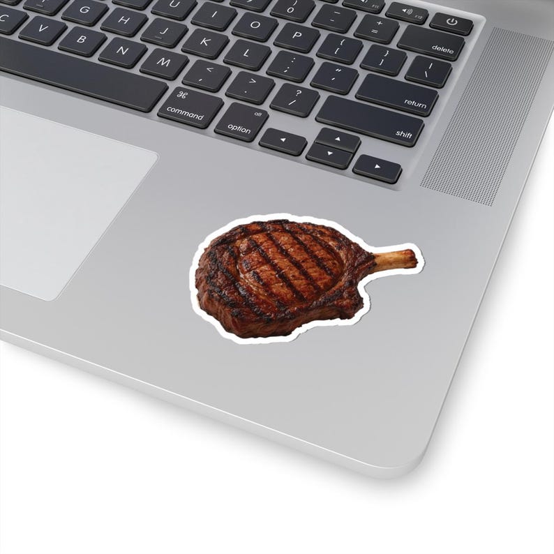 Cowboy Ribeye Steak BBQ Vinyl Sticker: Meat Lover Gift image 10