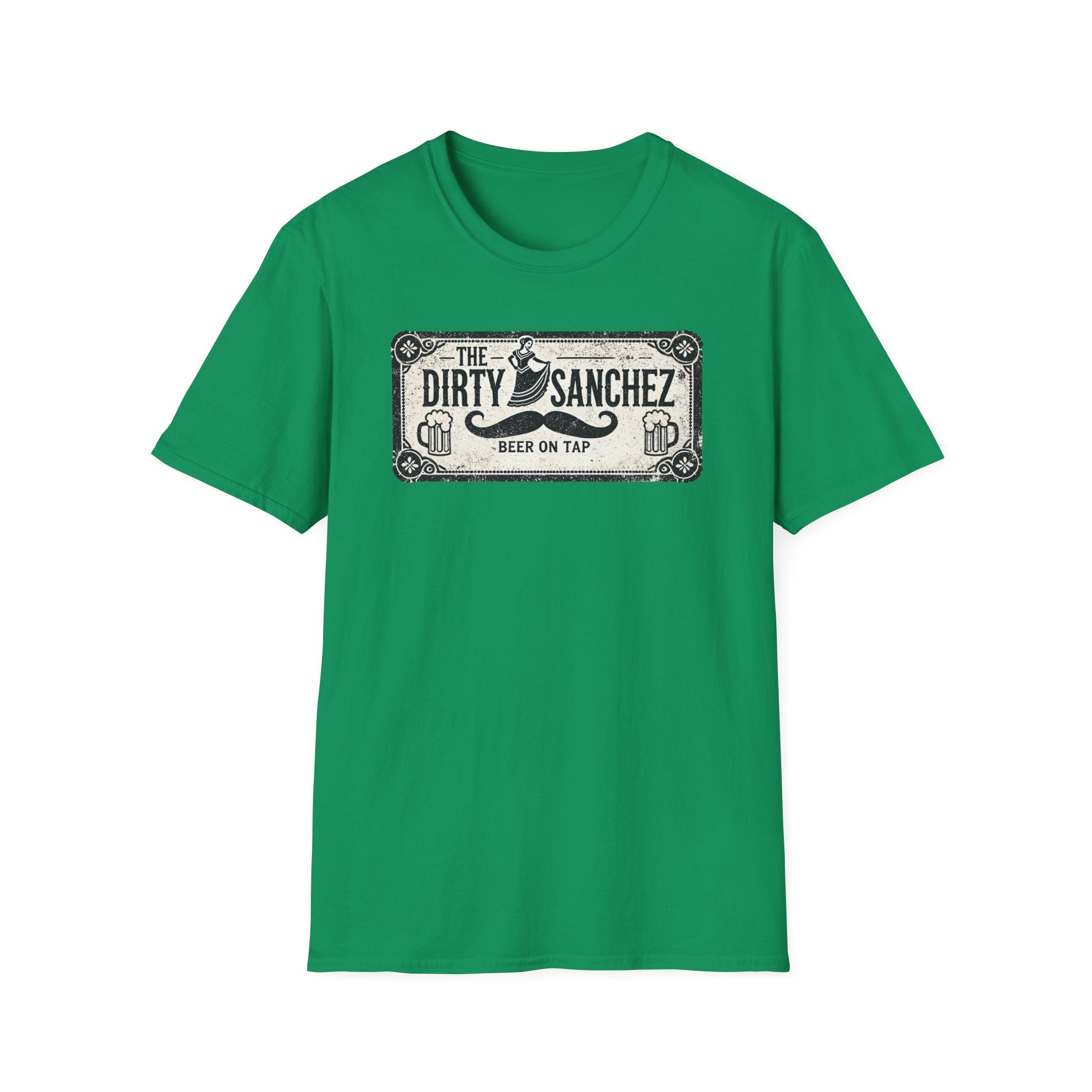 Dirty Sanchez Bar T-shirt: Beer on Tap, Vintage Style - Etsy