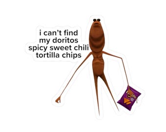 Marcus the Worm Sticker: VR Chat Robert Meme - Glossy Vinyl