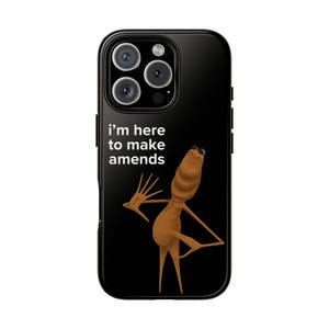 Marcus the Worm &quot;I&#39;m Here to Make Amends&quot;, Robert & Marcus Worm TikTok Design, Tough Protective Cover, Gift for VR Chat Fans, Wormie, A Fish