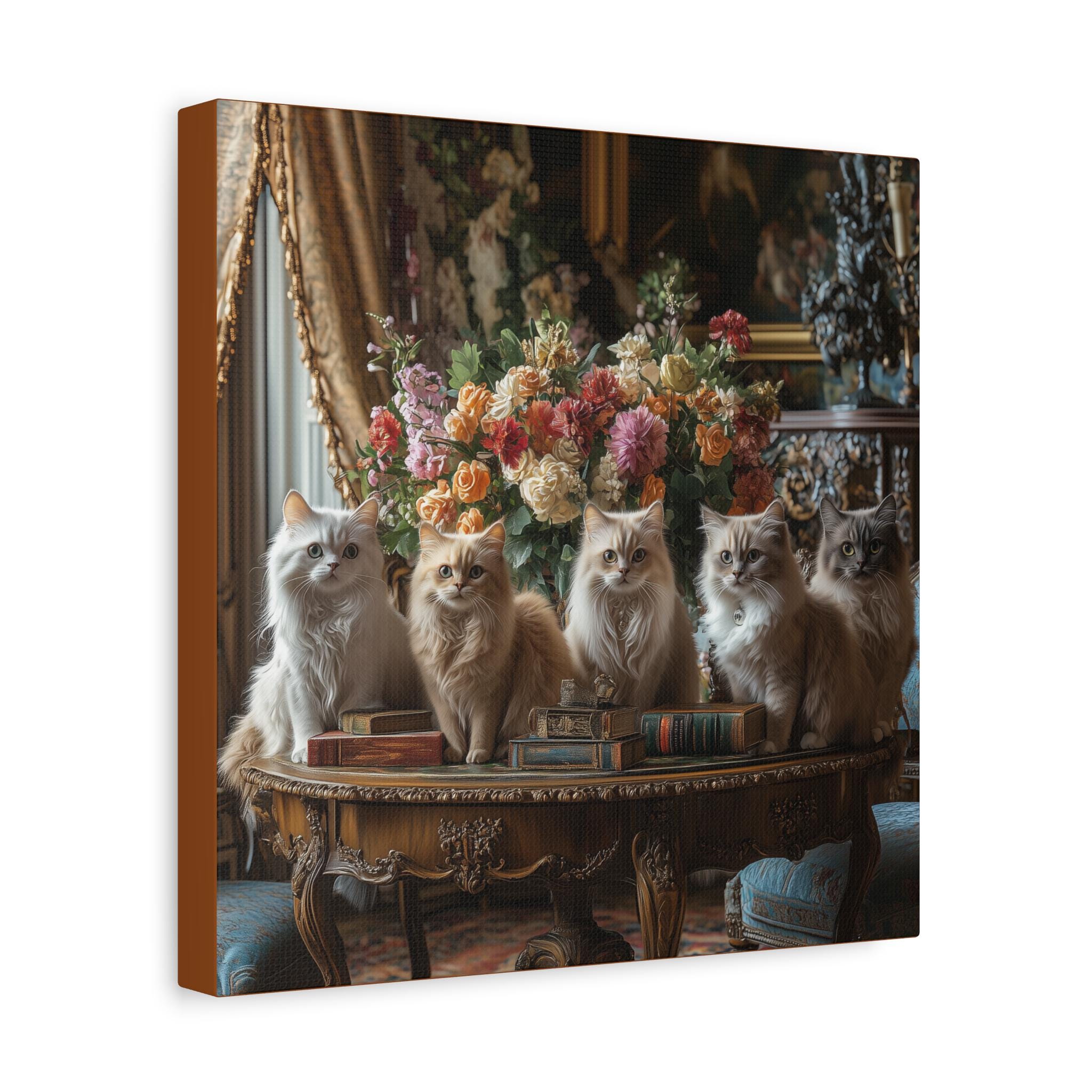Victorian Cat Rest WN3006078CL Quilted Round Mat