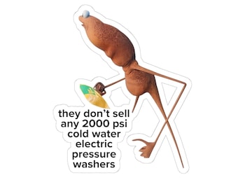 Marcus the Worm Sticker: VR Chat Robert Meme - Glossy Vinyl