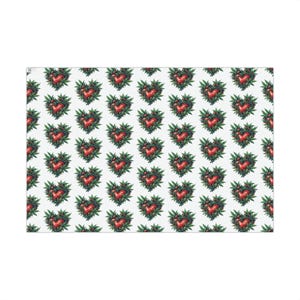 Valentine's Day Marijuana, Weed, Pot Heart Wrapping Paper, Weed Lover, Pot Lover, Marijuana Lover, Stoner, Weed Art, 420, Cannabis Lover