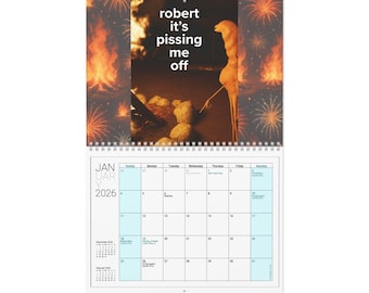 Marcus the Worm Mildly Satisfying 2026 Wall Calendar: VR Chat Meme, Funny Holiday Planner