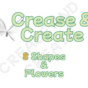 Eenvoudige origami voor kinderen - afdrukbare instructies origami - 8 vormen en bloemorigamiontwerpen - direct downloaden - pdf - vouwen en maken