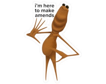 Marcus the Worm Vinyl Sticker: VR Chat Robert Meme