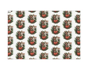 Valentine's Day Marijuana, Weed, Bunny Heart Wrapping Paper, Weed Lover, Pot Lover, Marijuana Lover, Stoner, Weed Art, 420, Cannabis Lover