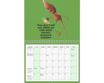 Marcus the Worm Funny 2026 Wall Calendar: VR Chat Meme