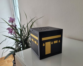 Caja de donaciones para la Kaaba | Decoración islámica | Impresión 3D | Regalo perfecto para musulmanes y personas interesadas
