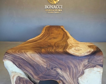 Exceptionally Rare L-Shape Table from a Gigantic Tree