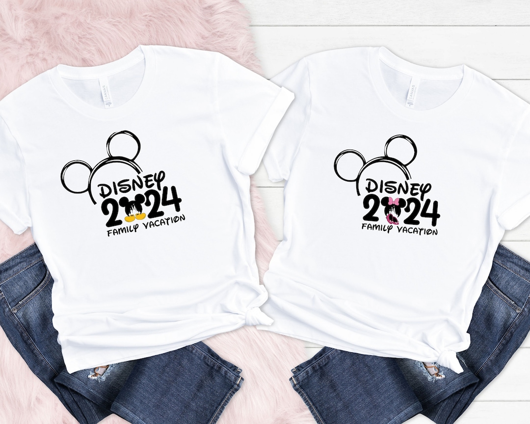 Disney 2024 Family Vacation Shirt Disney Mickey and Minnie Etsy