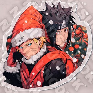 Set of 7 Christmas Shinobi Power Anime Costume for Ornament Decor Kid, Mug, Clipart and Printing, T-Shirts, Posters and Stickers - PNG Manga