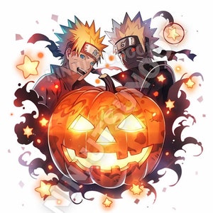 Ensemble de 7 costumes d’anime Halloween Shinobi Power pour l’impression, des T-shirts, des affiches et des autocollants - SVG, PNG Stl Manga 20 oz Mug ClipArt