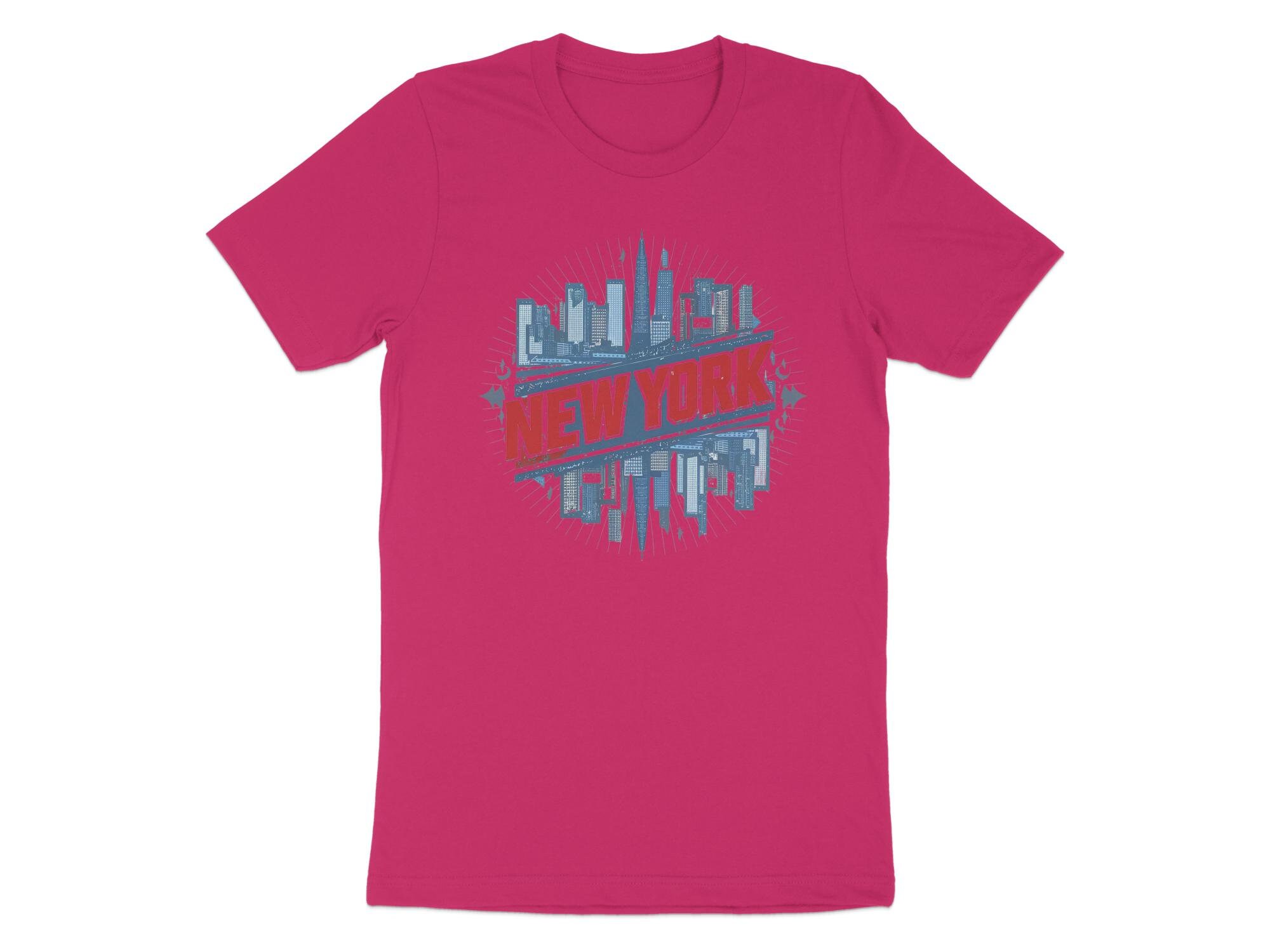 Vintage New York City Skyline T-shirt, Urban Chic Graphic