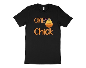 Joli t-shirt de Pâques pour poussin, t-shirt imprimé Poussin printanier coloré dans un oeuf, chemise de vacances unisexe pour enfant, tenue décontractée pour tout-petits et enfants