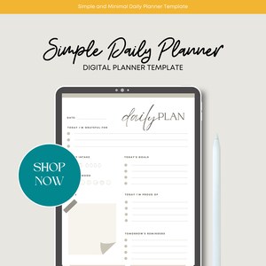 Minimalist Daily Planner Template: Printable Productivity To-Do List (PDF)
