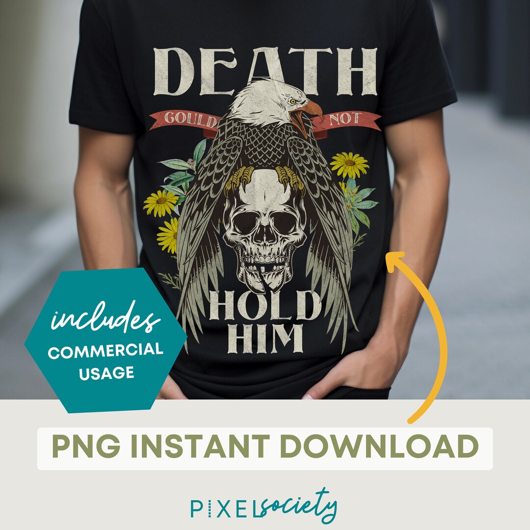 Christian Death Could Not Hold Him PNG, Boho Faith Based Digital Design