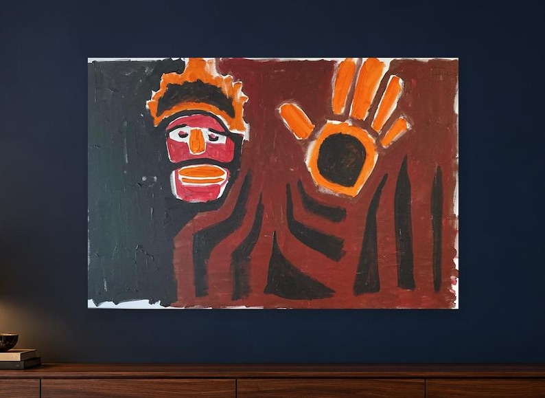 Original Painting «returning From Africa» | Acrylic on Canvas | 60 × 90 ...