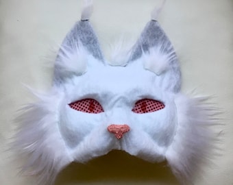 Handmade Custom Cat Mask - Made to Order Commissions (Do Not Buy w/out Messaging First) - Please See Description in "Item Details" tab!