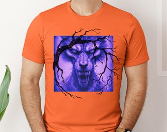 Rave Werewolf T-Shirt: Neon Fright Night Tee