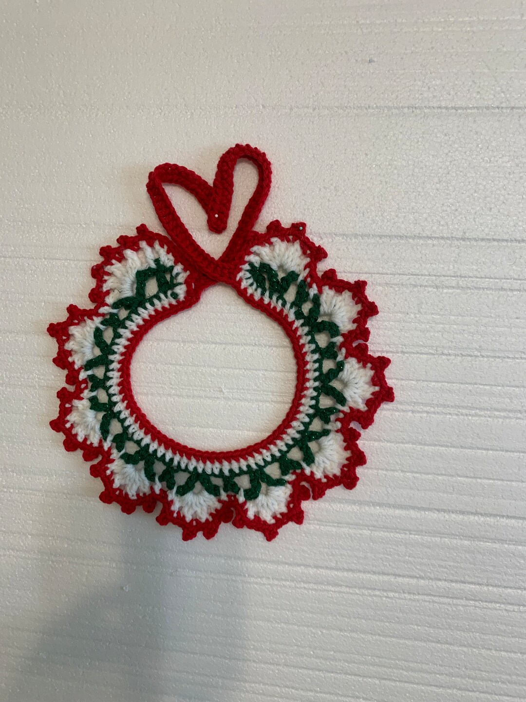 Collier De Noël Tricoté Pour Chien Ou Chat - Bavoir En Laine Crocheté Main - Taille S, M, L - Cadeau Festif Pour Animal - 14