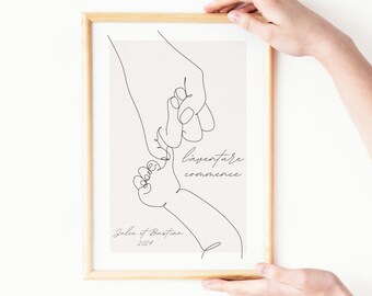 Cadre Annonce Grossesse, Cadre Maman Rose, Cadre Personnalisé, Annonce Grossesse Famille, Tata, Marraine, Francais, Affiche Annonce