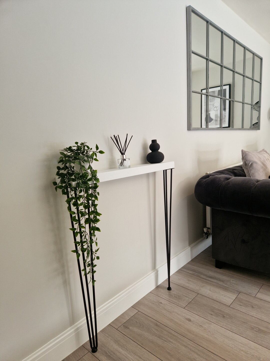 White Console Side Table Hallway Table Slim Table Narrow Etsy UK