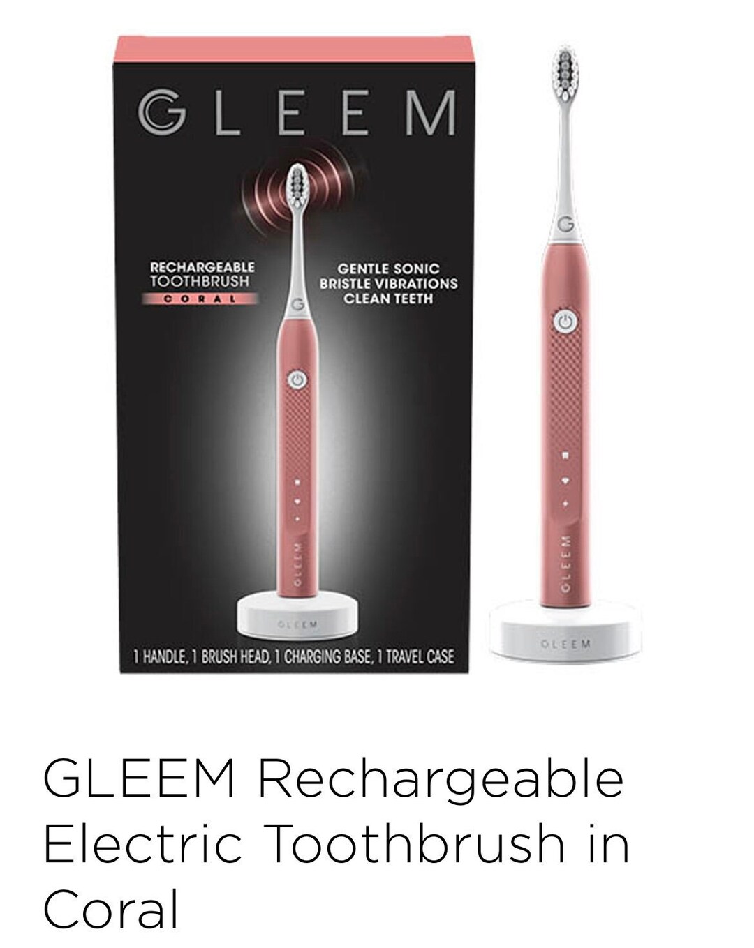 GLEEM Rechargeable Electric Toothbrush Etsy