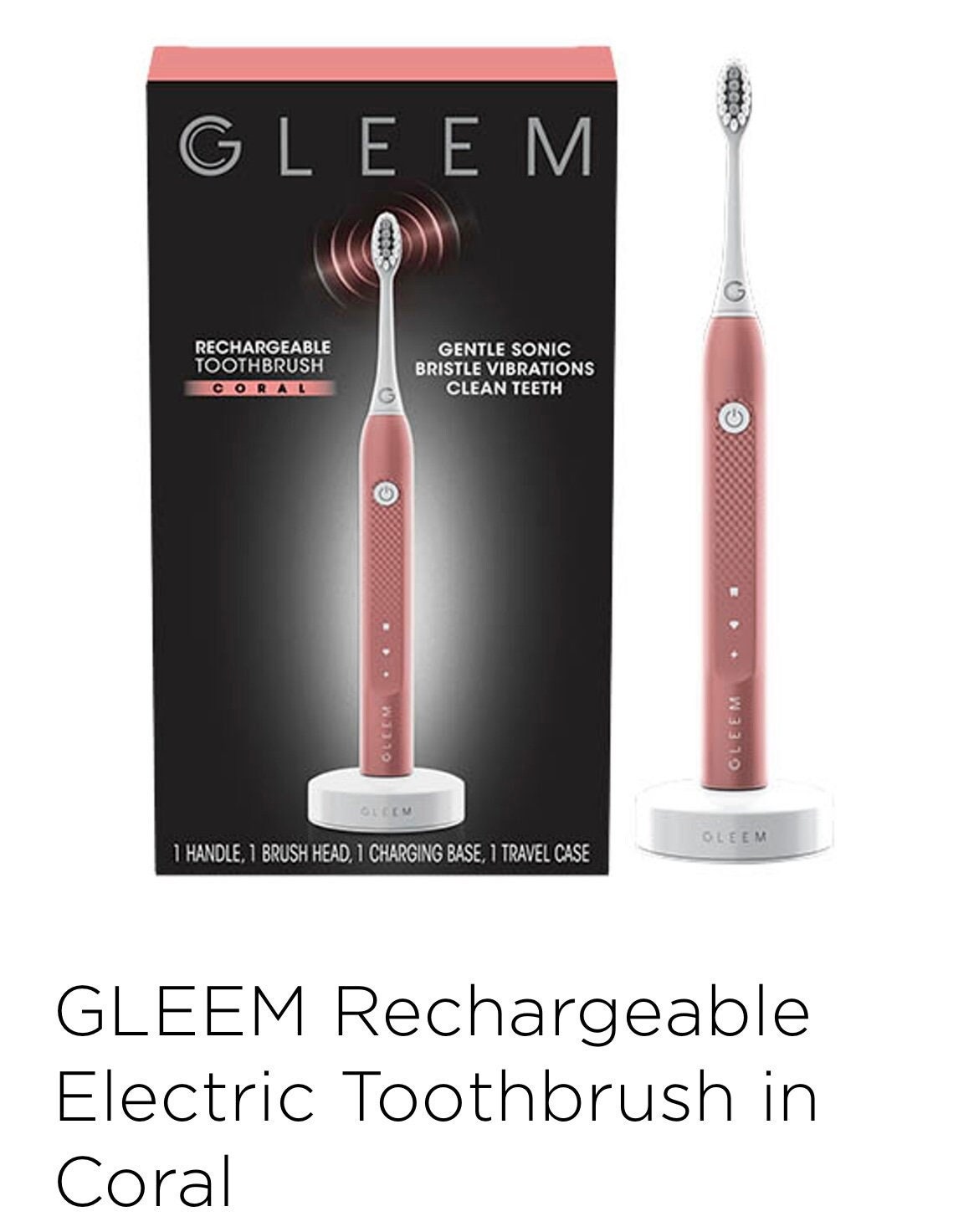 GLEEM Rechargeable Electric Toothbrush Etsy