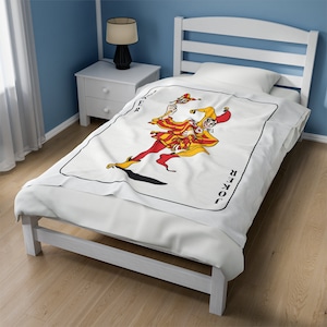 Joker Card Velveteen Plush Blanket