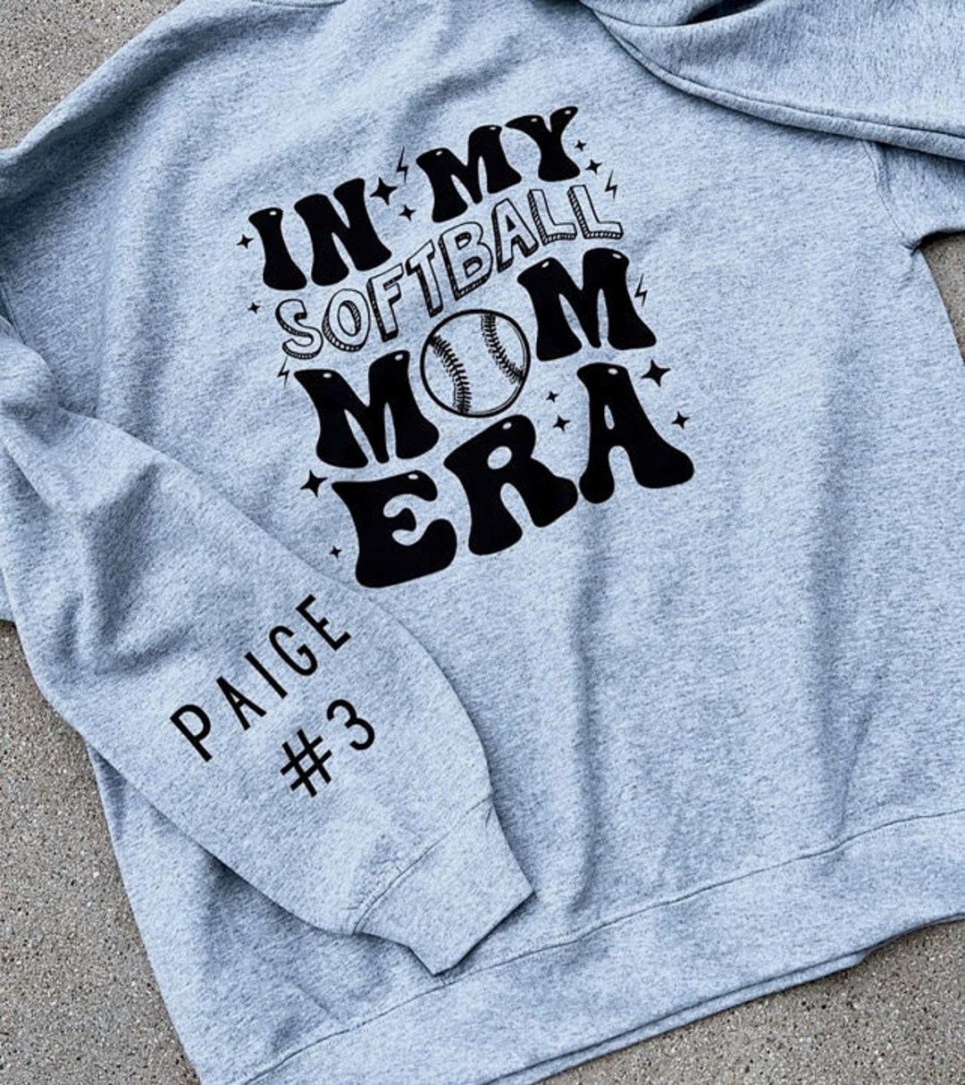 Softball Mom Era Crewneck Etsy
